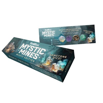 FanRoll Dice: Misfit Mystic Mines 7pc Set: Gemstone | Kessel Run Games Inc. 