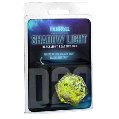 FanRoll Dice: Elixir Liquid Core D20: Shadow Light UV Reactive | Kessel Run Games Inc. 