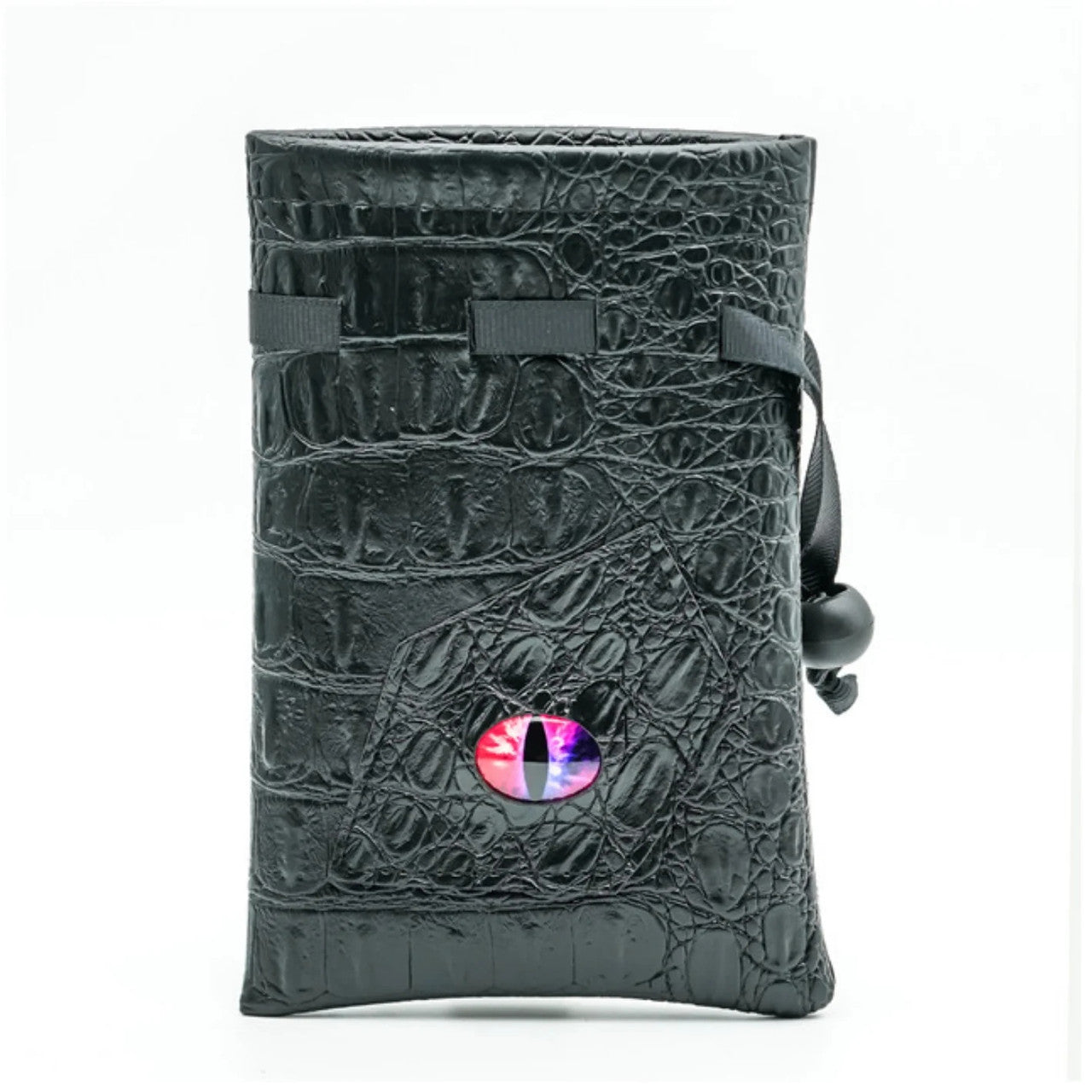 Black Leatherette Changeling Eye Dice Bag | Kessel Run Games Inc. 