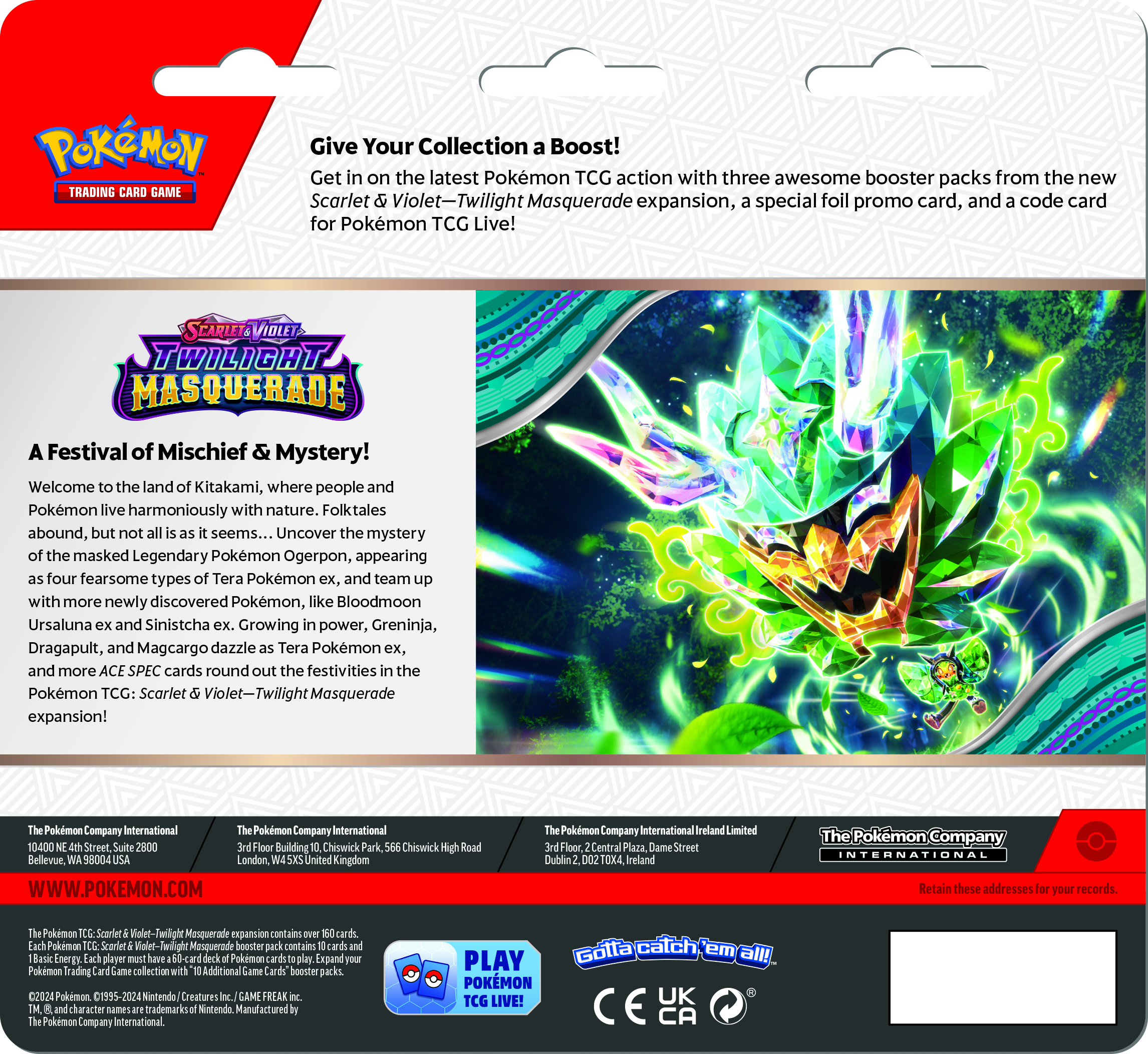 Pokemon Twilight Masquerade 3pk Blister | Kessel Run Games Inc. 
