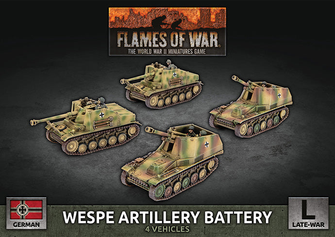 Wespe Artillery Battery (x4 Plastic) | Kessel Run Games Inc. 
