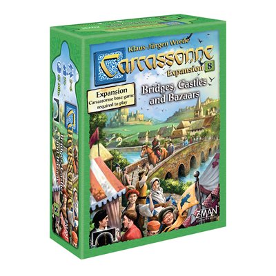 Carcassonne: Expansion 8 – Bridges, Castles & Bazaars | Kessel Run Games Inc. 