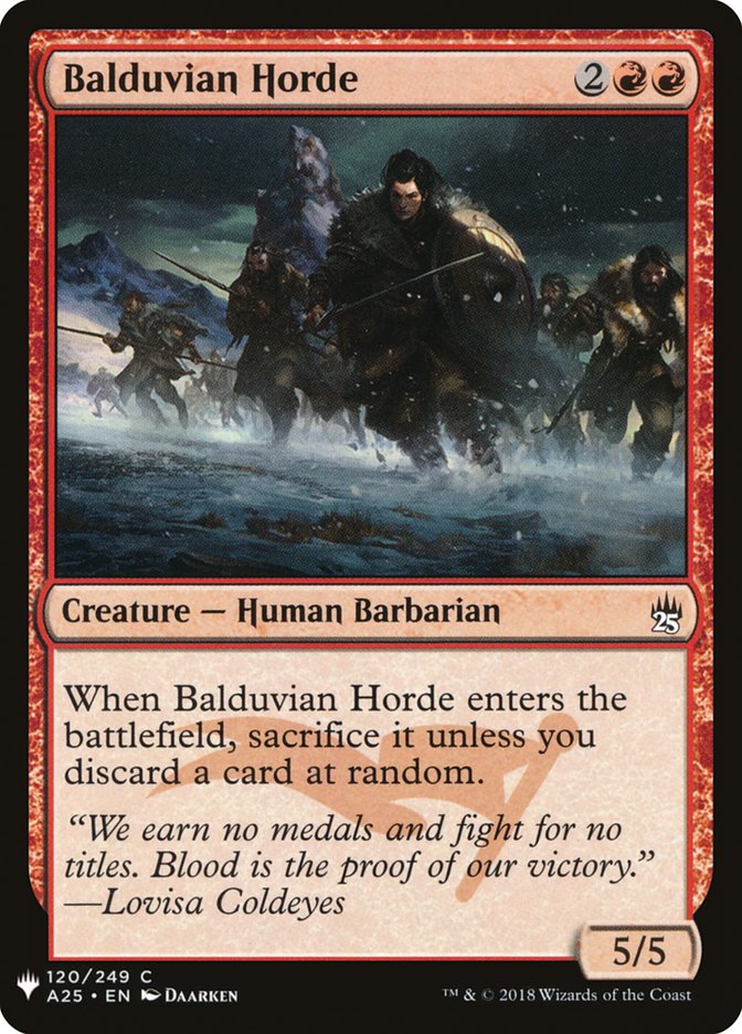 Balduvian Horde [Mystery Booster] | Kessel Run Games Inc. 