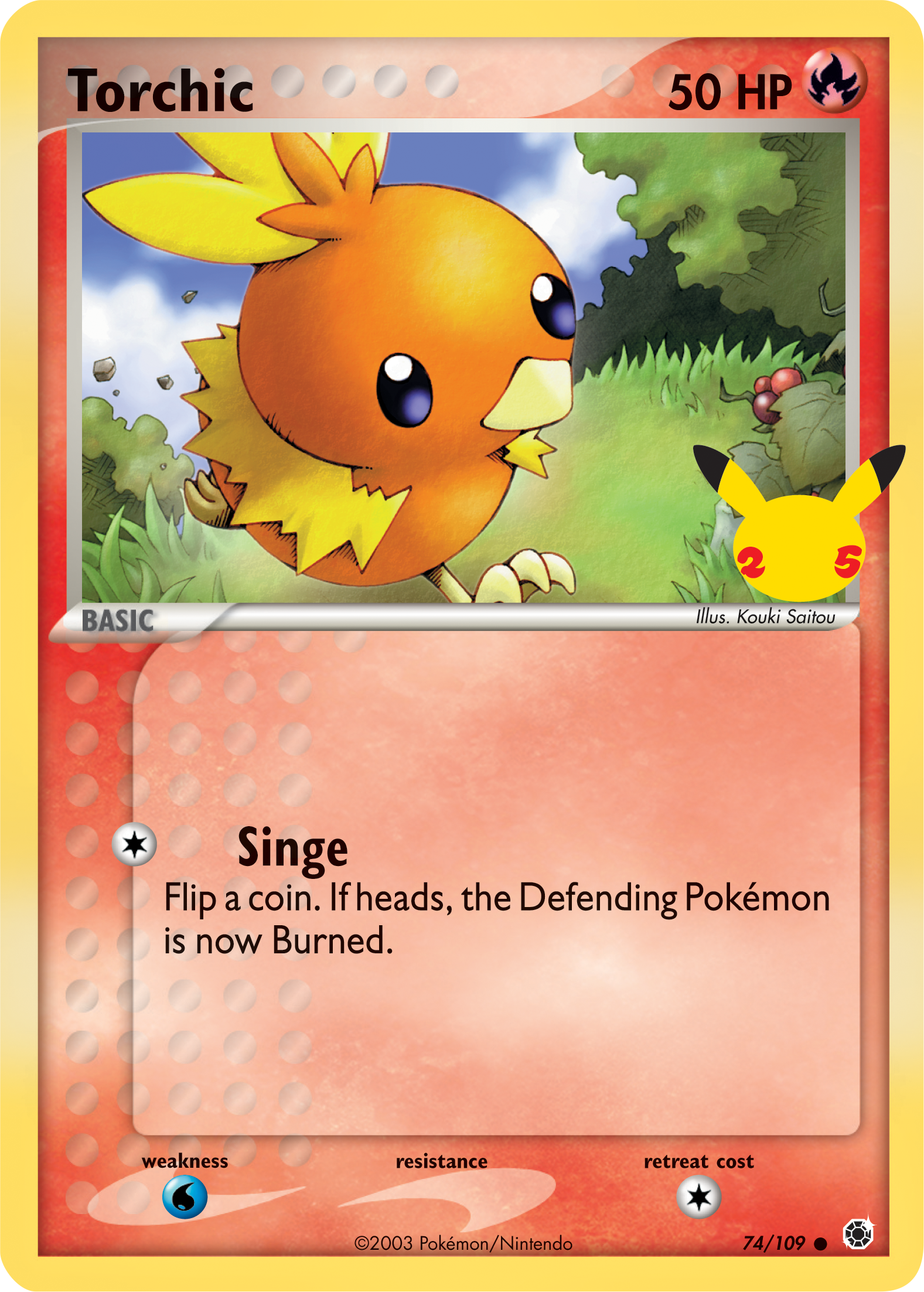 Torchic (74/109) (Jumbo Card) [First Partner Pack] | Kessel Run Games Inc. 