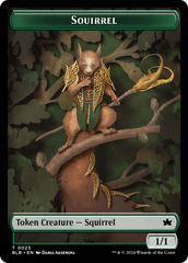 Squirrel // Darkstar Augur Double-Sided Token [Bloomburrow Tokens] | Kessel Run Games Inc. 