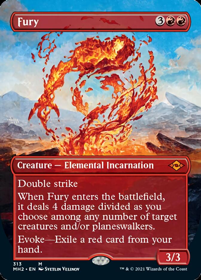 Fury (Borderless Alternate Art) [Modern Horizons 2] | Kessel Run Games Inc. 