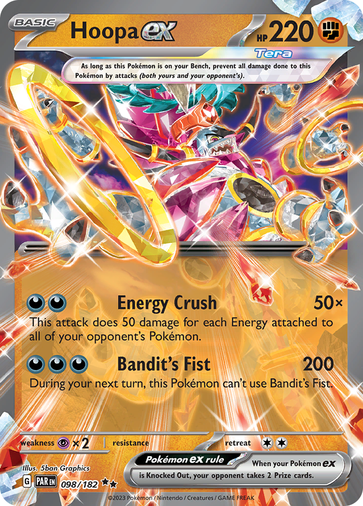 Hoopa ex (098/182) [Scarlet & Violet: Paradox Rift] | Kessel Run Games Inc. 