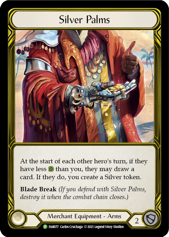 Silver Palms (Golden) [FAB077] (Promo)  Cold Foil | Kessel Run Games Inc. 