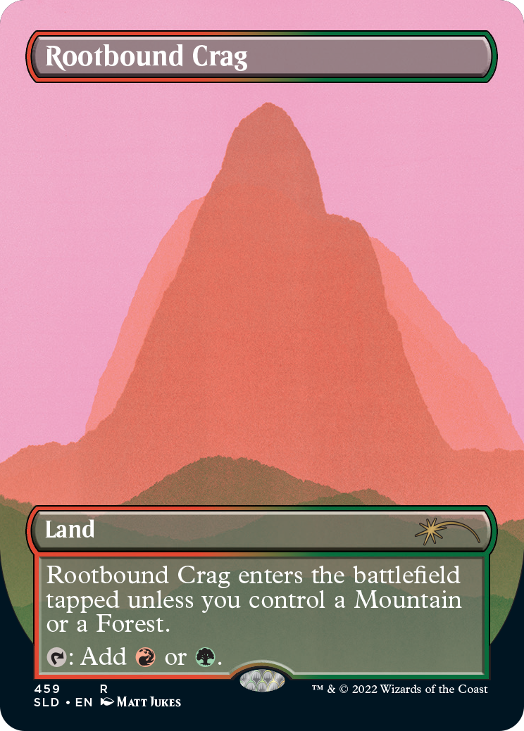 Rootbound Crag (Borderless) [Secret Lair Drop Series] | Kessel Run Games Inc. 