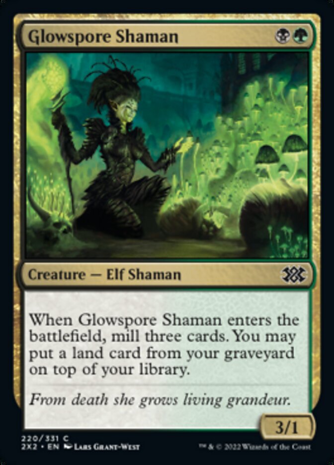 Glowspore Shaman [Double Masters 2022] | Kessel Run Games Inc. 