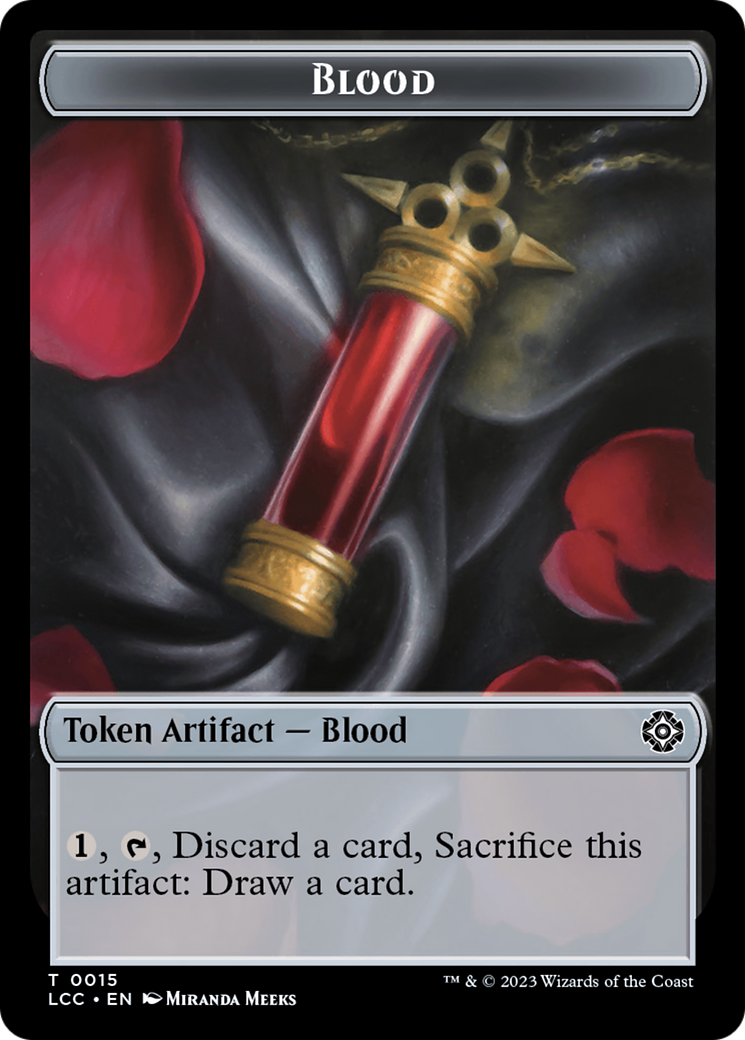 Blood // Vampire (0004) Double-Sided Token [The Lost Caverns of Ixalan Commander Tokens] | Kessel Run Games Inc. 