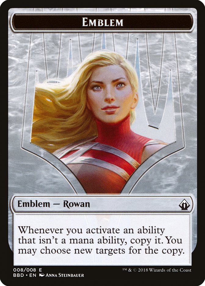 Rowan Kenrith Emblem [Battlebond Tokens] | Kessel Run Games Inc. 