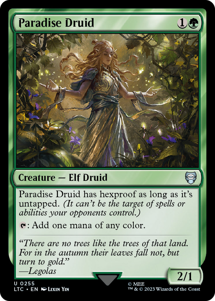 Paradise Druid [The Lord of the Rings: Tales of Middle-Earth Commander] | Kessel Run Games Inc. 