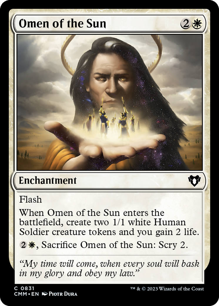 Omen of the Sun [Commander Masters] | Kessel Run Games Inc. 