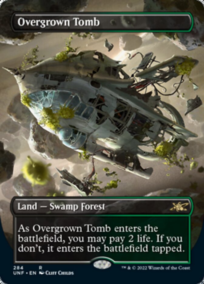 Overgrown Tomb (Borderless) [Unfinity] | Kessel Run Games Inc. 