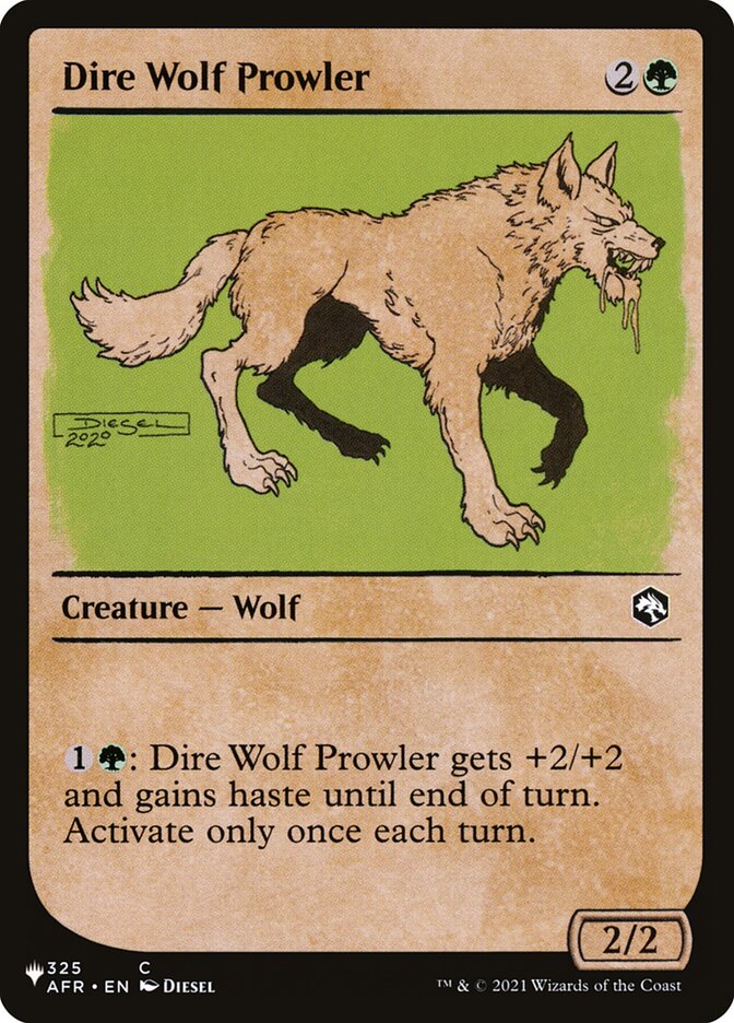 Dire Wolf Prowler (Showcase) [The List] | Kessel Run Games Inc. 