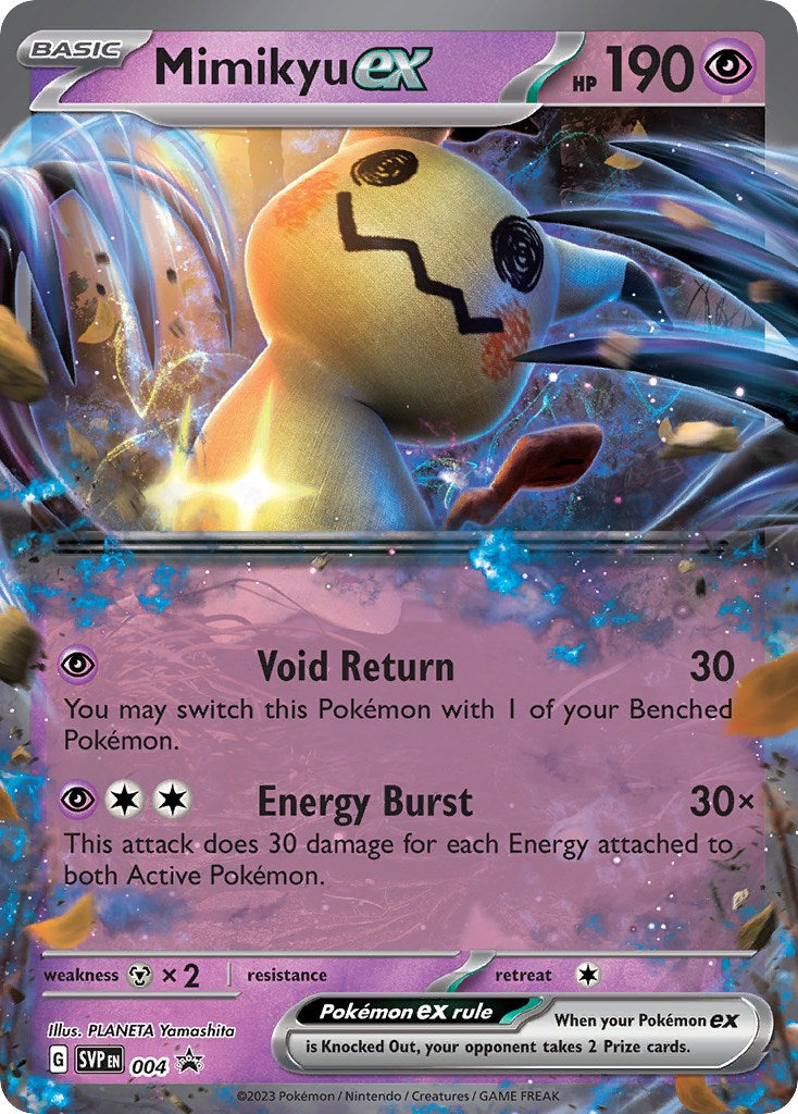 Mimikyu ex (004) (Jumbo Card) [Scarlet & Violet: Black Star Promos] | Kessel Run Games Inc. 