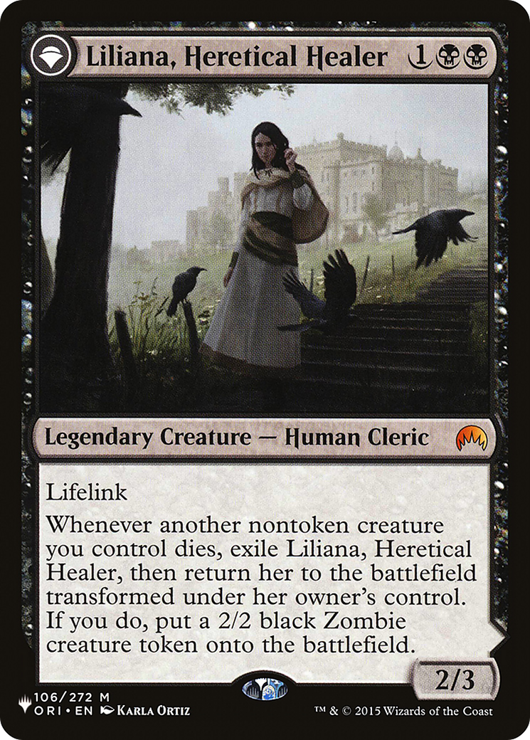 Liliana, Heretical Healer // Liliana, Defiant Necromancer [Secret Lair: From Cute to Brute] | Kessel Run Games Inc. 