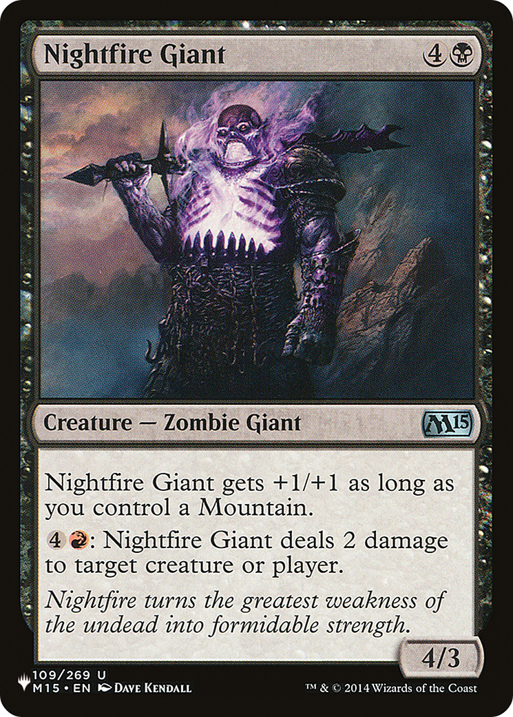 Nightfire Giant [The List Reprints] | Kessel Run Games Inc. 