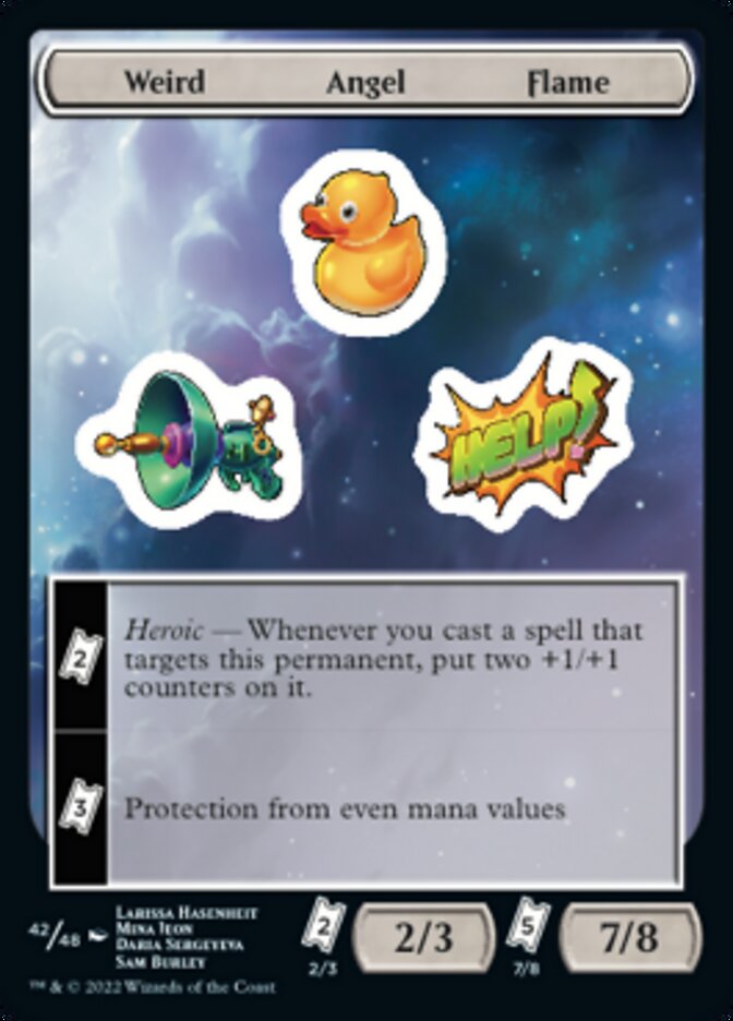 Weird Angel Flame [Unfinity Stickers] | Kessel Run Games Inc. 