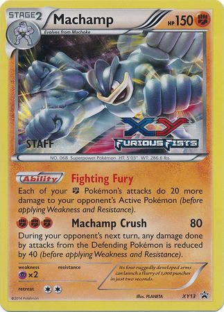 Machamp (XY13) (Staff) [XY: Black Star Promos] | Kessel Run Games Inc. 