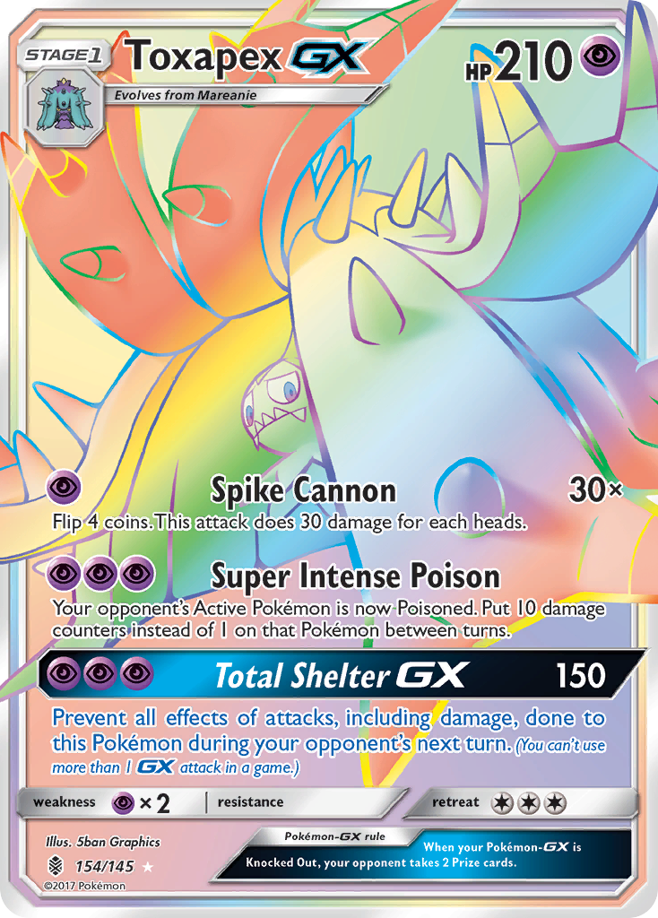 Toxapex GX (154/145) [Sun & Moon: Guardians Rising] | Kessel Run Games Inc. 