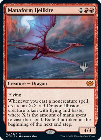 Manaform Hellkite (Promo Pack) [Innistrad: Crimson Vow Promos] | Kessel Run Games Inc. 