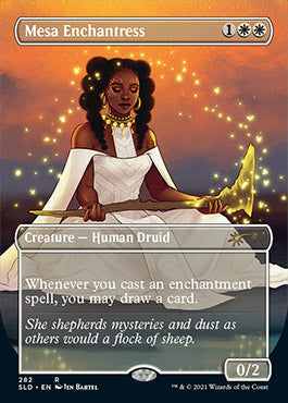 Mesa Enchantress (Borderless) [Secret Lair Drop Series] | Kessel Run Games Inc. 