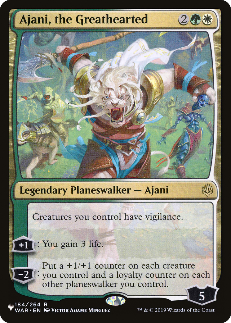 Ajani, the Greathearted [The List Reprints] | Kessel Run Games Inc. 