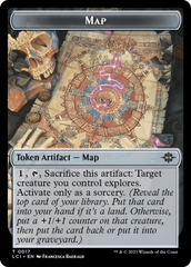 Map // Dinosaur (0001) Double-Sided Token [The Lost Caverns of Ixalan Tokens] | Kessel Run Games Inc. 
