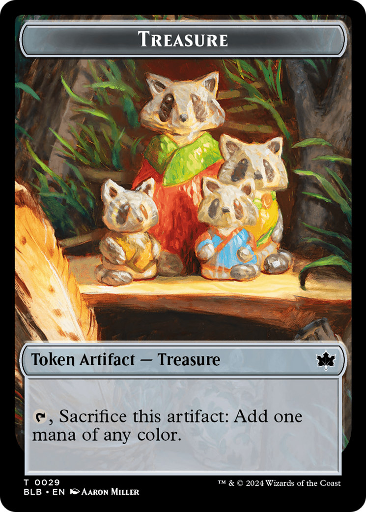 Squirrel // Treasure Double-Sided Token [Bloomburrow Tokens] | Kessel Run Games Inc. 