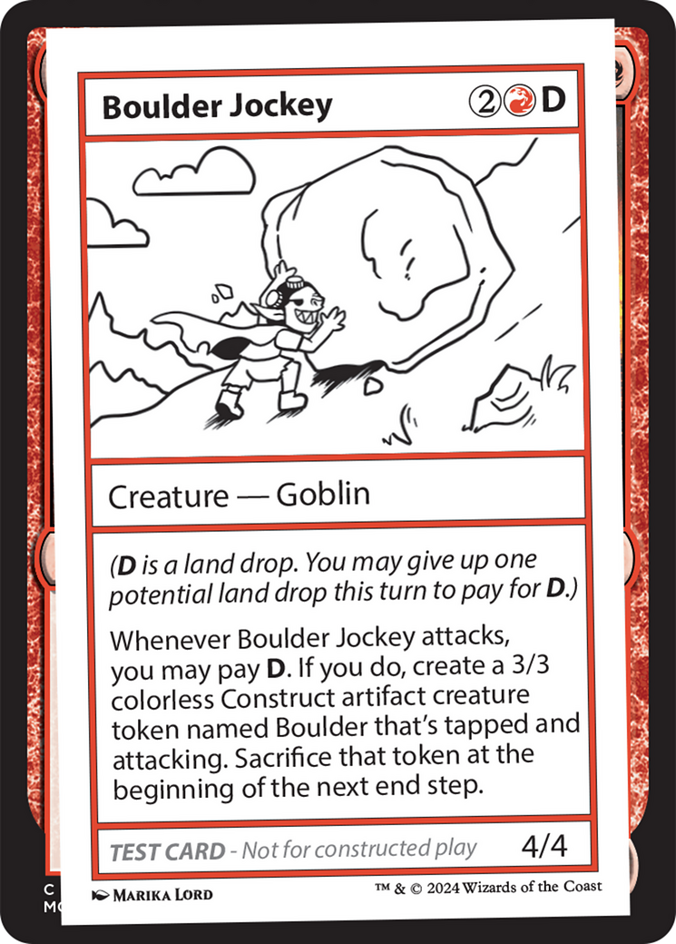 Boulder Jockey [Mystery Booster 2 Playtest Cards] | Kessel Run Games Inc. 