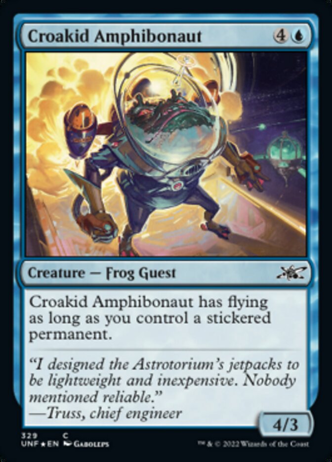 Croakid Amphibonaut (Galaxy Foil) [Unfinity] | Kessel Run Games Inc. 