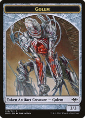 Zombie // Golem Double-Sided Token [Modern Horizons Tokens] | Kessel Run Games Inc. 