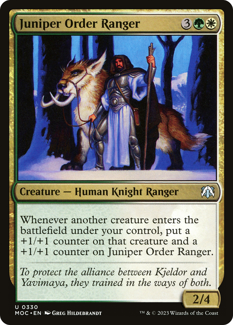 Juniper Order Ranger [March of the Machine Commander] | Kessel Run Games Inc. 