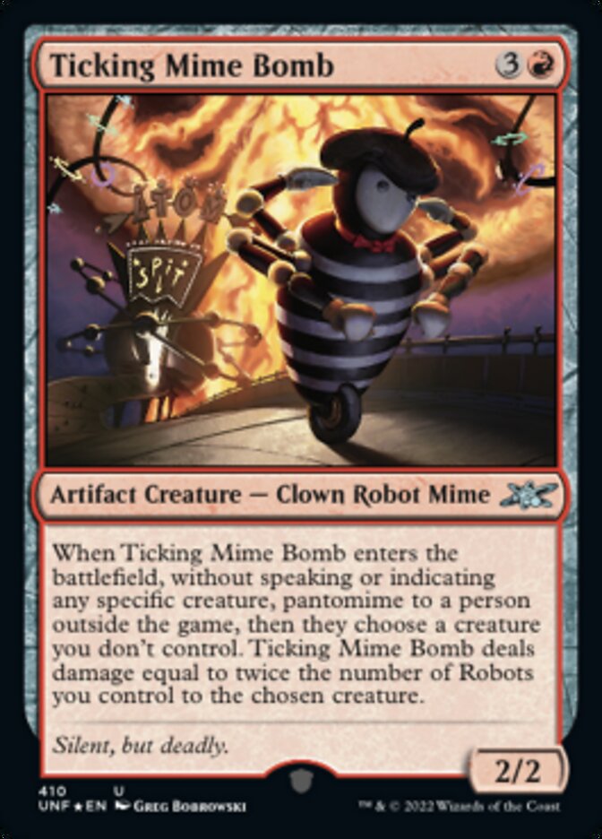 Ticking Mime Bomb (Galaxy Foil) [Unfinity] | Kessel Run Games Inc. 