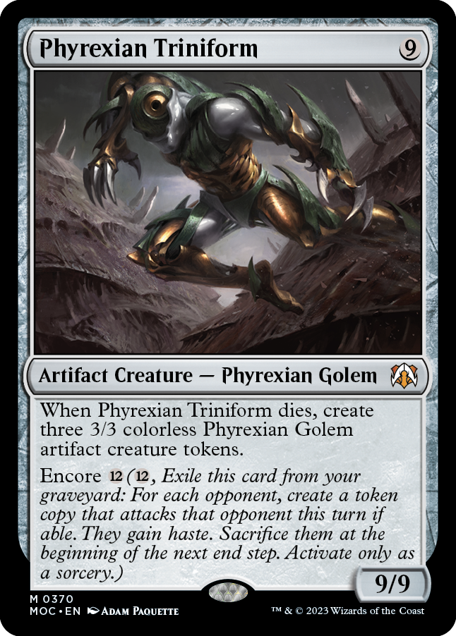 Phyrexian Triniform [March of the Machine Commander] | Kessel Run Games Inc. 