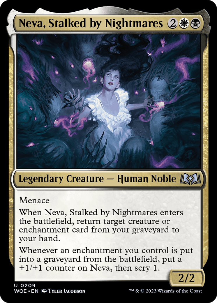 Neva, Stalked by Nightmares [Wilds of Eldraine] | Kessel Run Games Inc. 