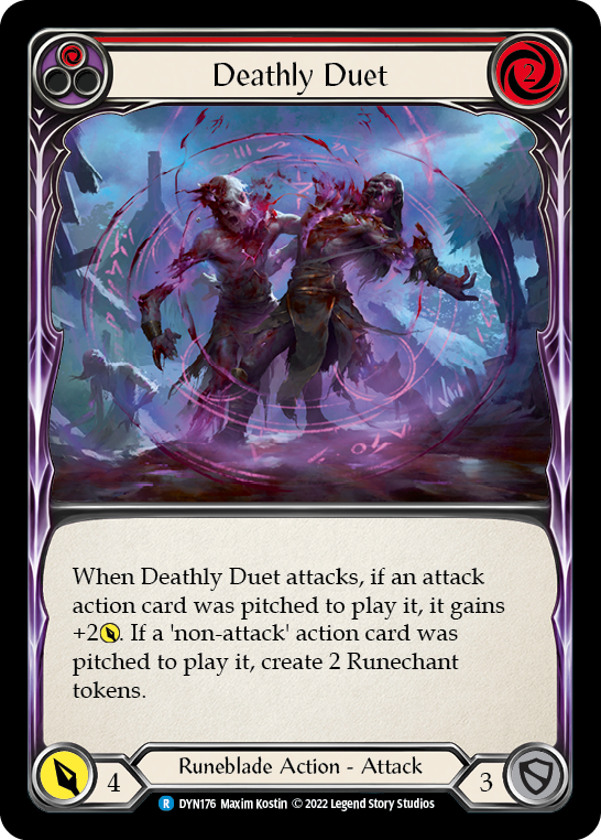 Deathly Duet (Red) [DYN176] (Dynasty)  Rainbow Foil | Kessel Run Games Inc. 