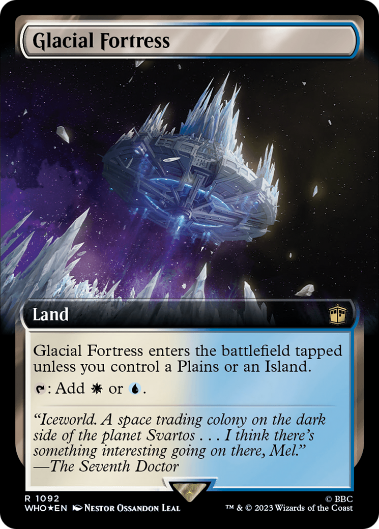 Glacial Fortress (Extended Art) (Surge Foil) [Doctor Who] | Kessel Run Games Inc. 