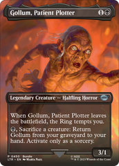 Gollum, Patient Plotter (Borderless Alternate Art) [The Lord of the Rings: Tales of Middle-Earth] | Kessel Run Games Inc. 