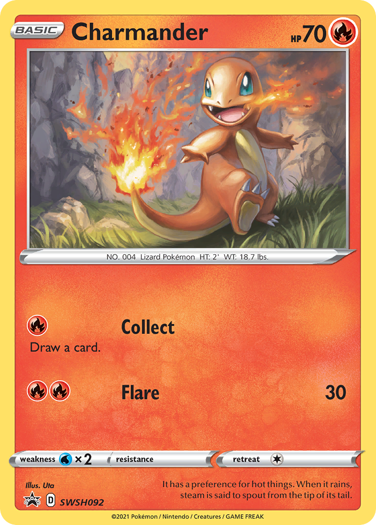 Charmander (SWSH092) [Sword & Shield: Black Star Promos] | Kessel Run Games Inc. 