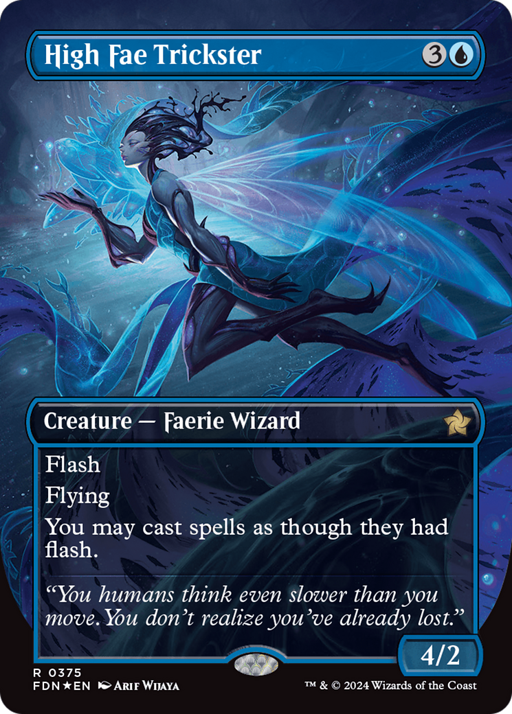 High Fae Trickster (Borderless) (Mana Foil) [Foundations] | Kessel Run Games Inc. 