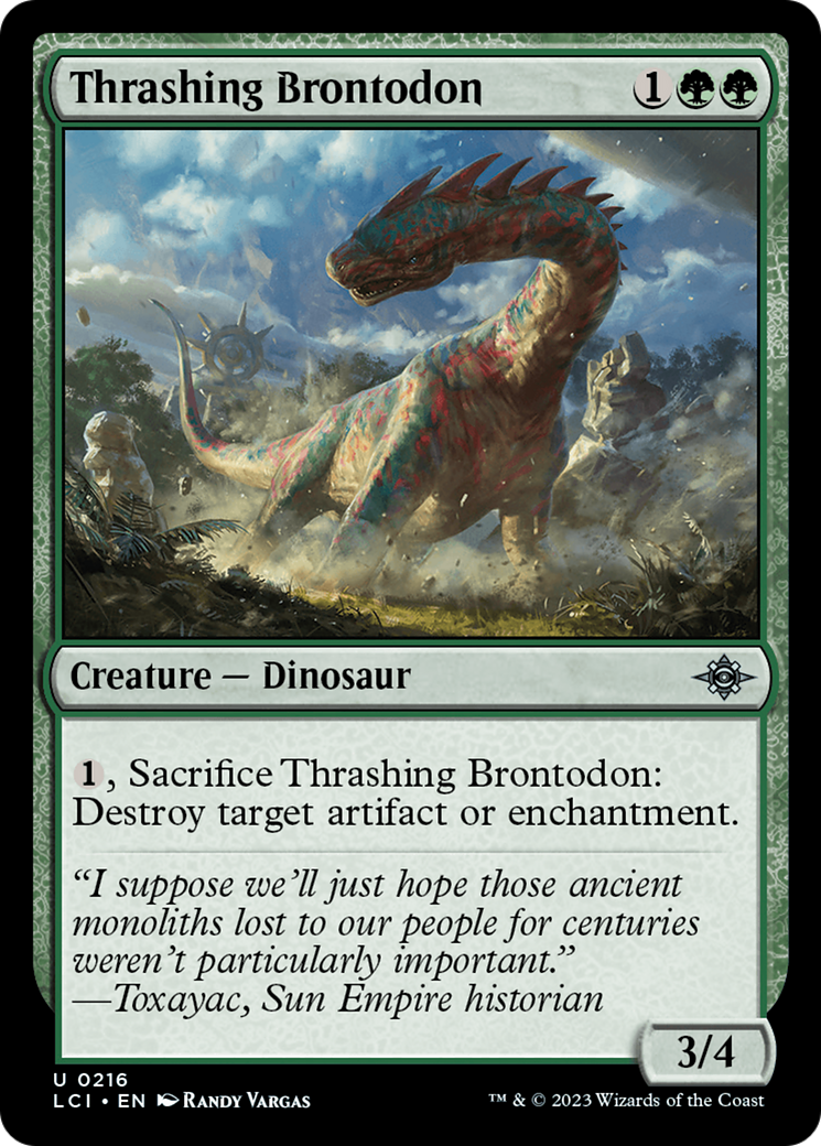 Thrashing Brontodon [The Lost Caverns of Ixalan] | Kessel Run Games Inc. 