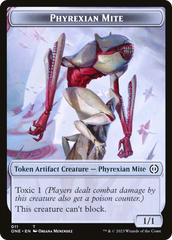 Phyrexian Mite (011) // Phyrexian Golem Double-Sided Token [Phyrexia: All Will Be One Tokens] | Kessel Run Games Inc. 