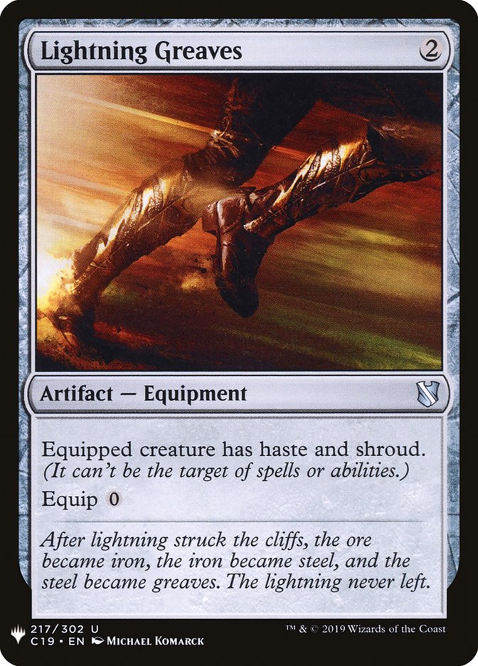 Lightning Greaves [Mystery Booster] | Kessel Run Games Inc. 