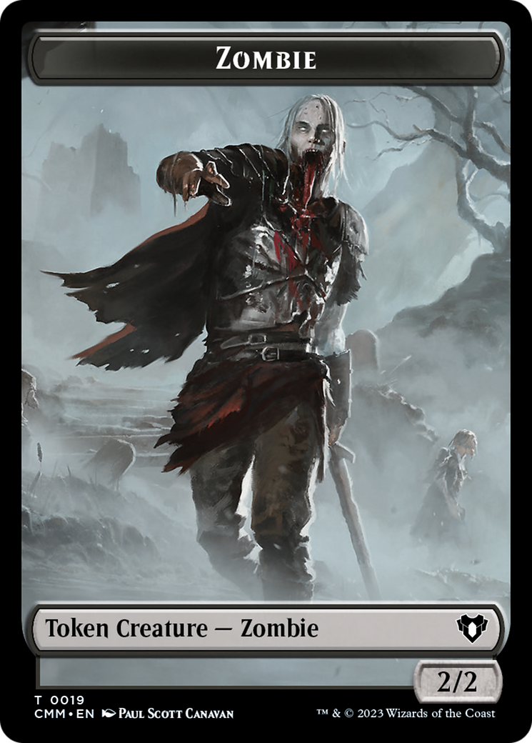 Zombie Token (19) [Commander Masters Tokens] | Kessel Run Games Inc. 