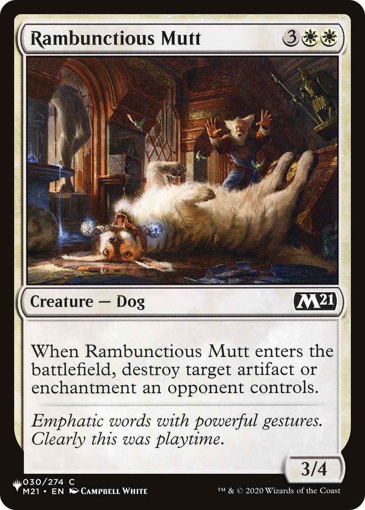 Rambunctious Mutt [The List Reprints] | Kessel Run Games Inc. 