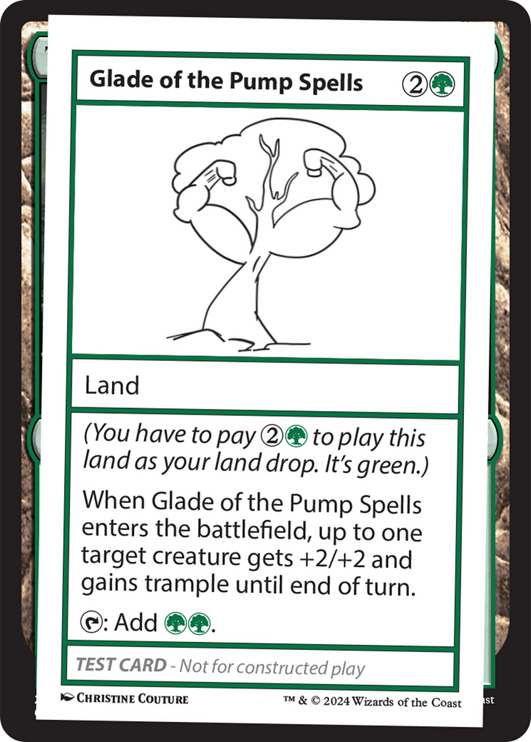 Glade of the Pump Spells [Mystery Booster 2 Playtest Cards] | Kessel Run Games Inc. 