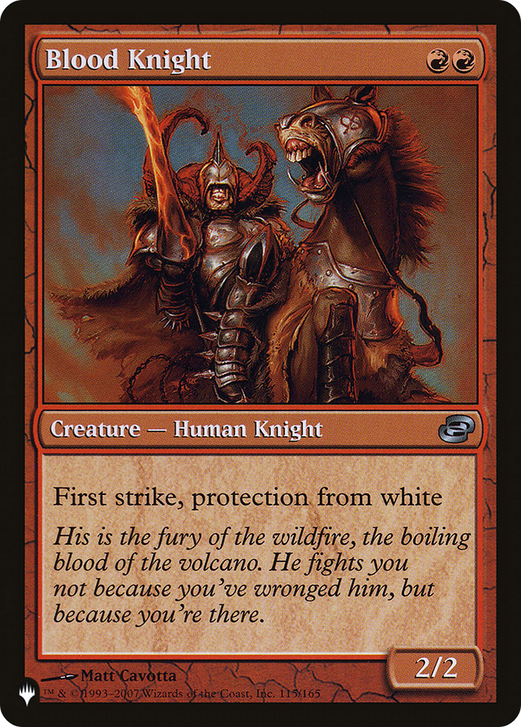 Blood Knight [The List Reprints] | Kessel Run Games Inc. 